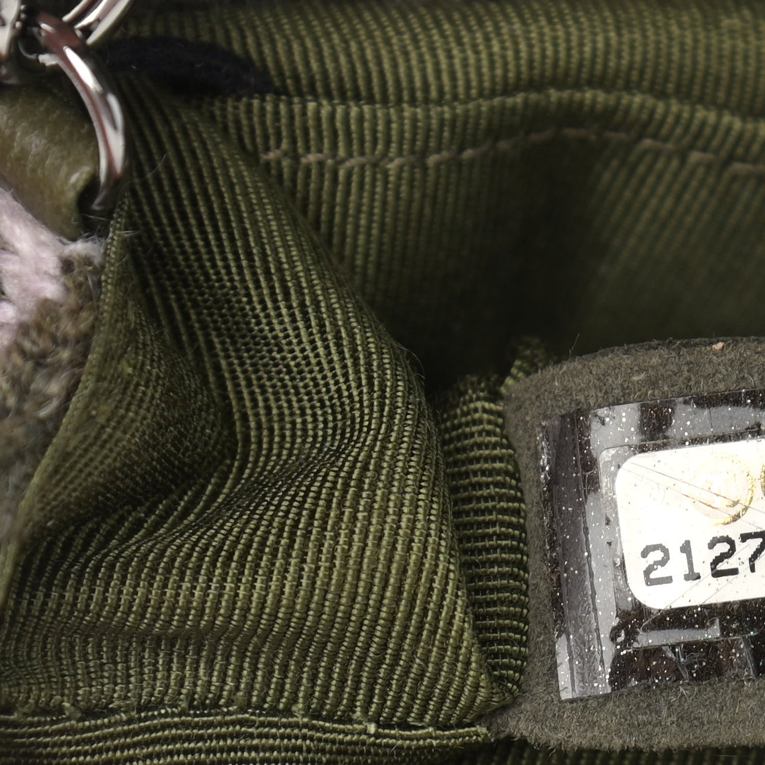 Chanel Cashmere Knit Extra Mini Single Flap Khaki Multicolor 7 of 9