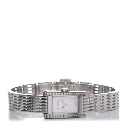 Gucci Stainless Steel Diamond Mother of Pearl 15mm 8600L Quartz Watch 3 of 7