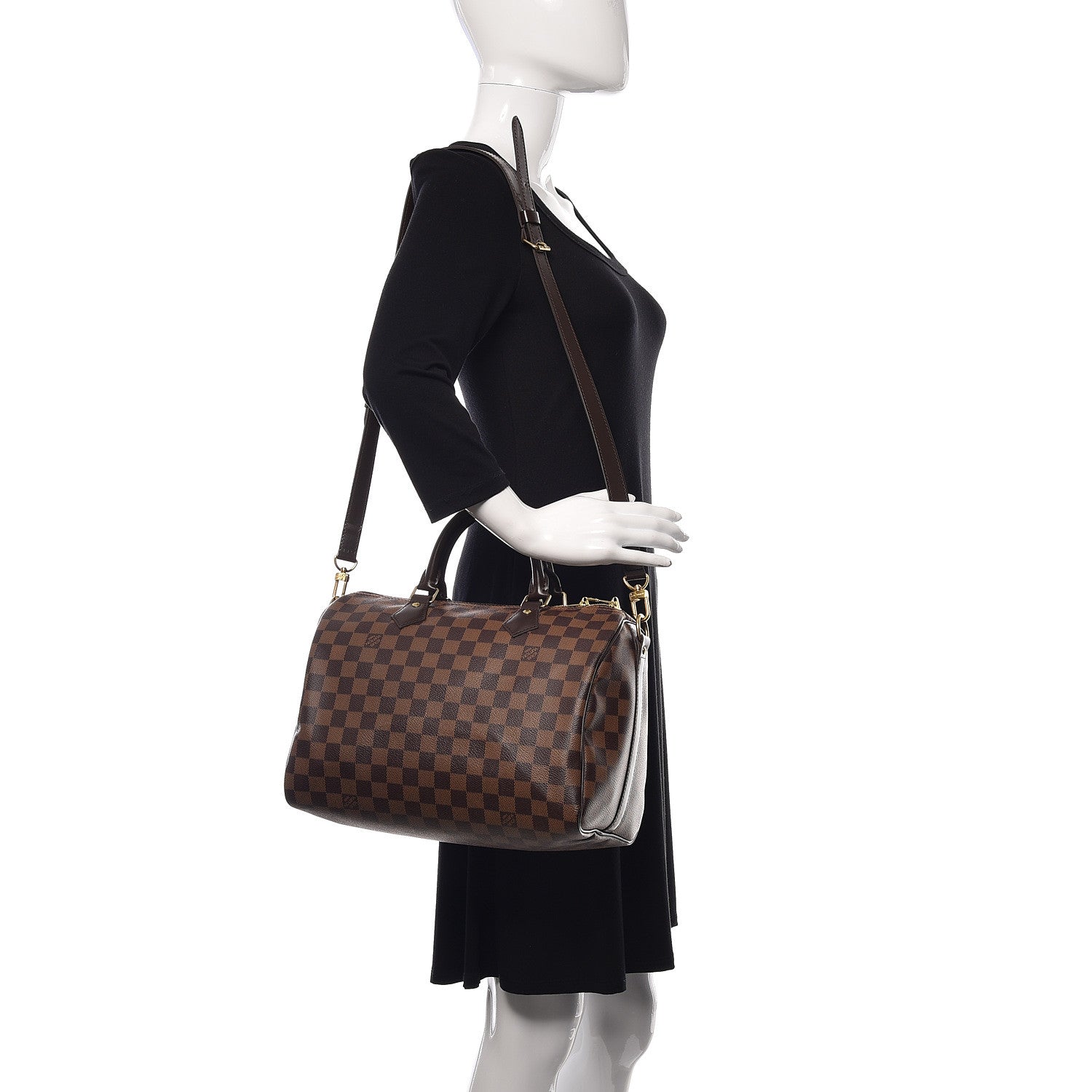 Louis Vuitton Damier Ebene Speedy Bandouliere 30 2 of 11