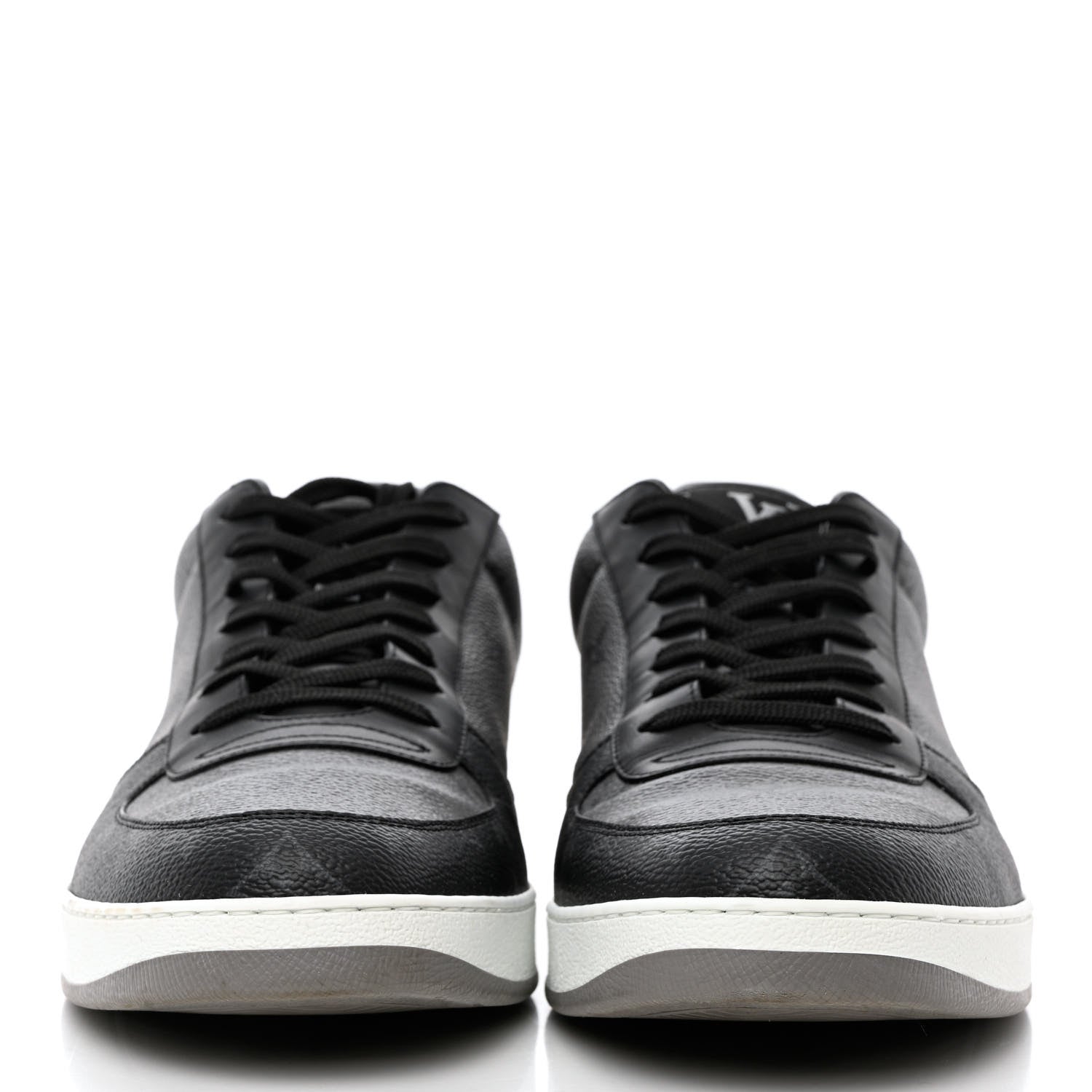 Louis Vuitton Reverse Monogram Eclipse Mens Rivoli Sneakers 10.5 Black 2 of 11