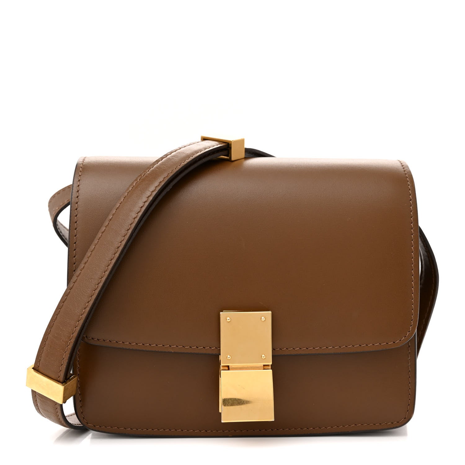 Celine Smooth Calfskin Small Classic Box Flap Bag Camel 1 of 13