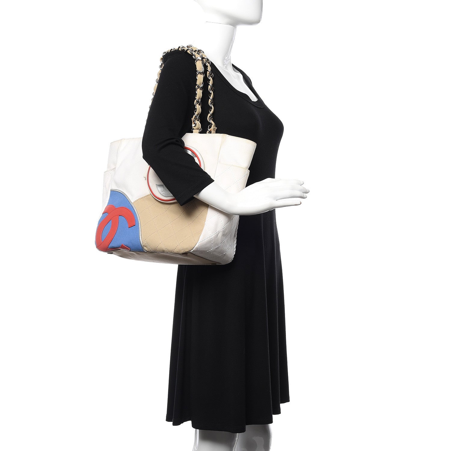 Chanel Canvas Quilted N°5 Shopping Tote Beige 2 of 11