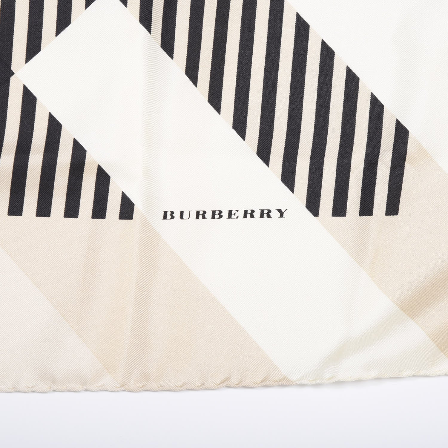 Burberry Silk Nova Check Square Scarf Beige 2 of 4