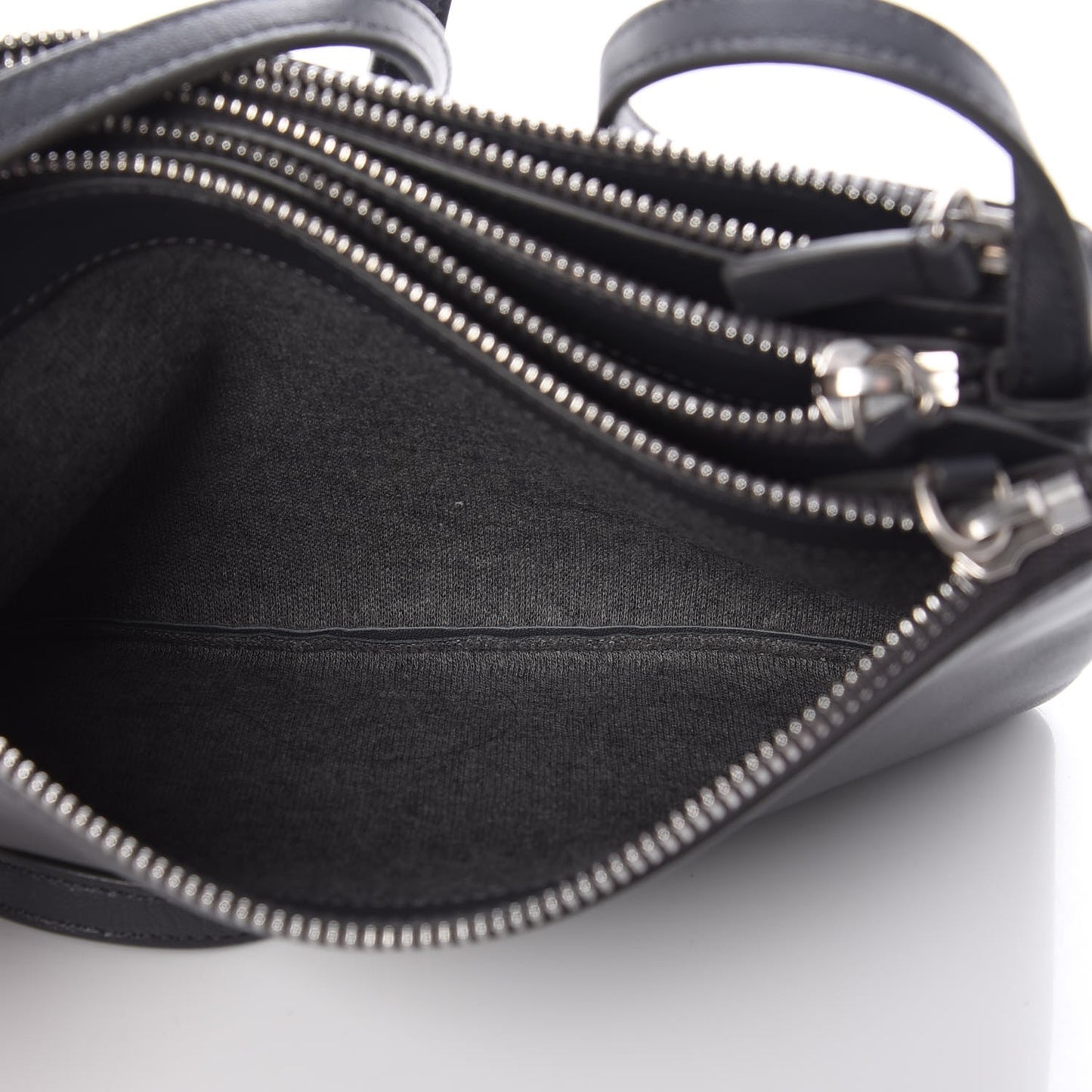 Lambskin Small Trio Crossbody Bag Anthracite
