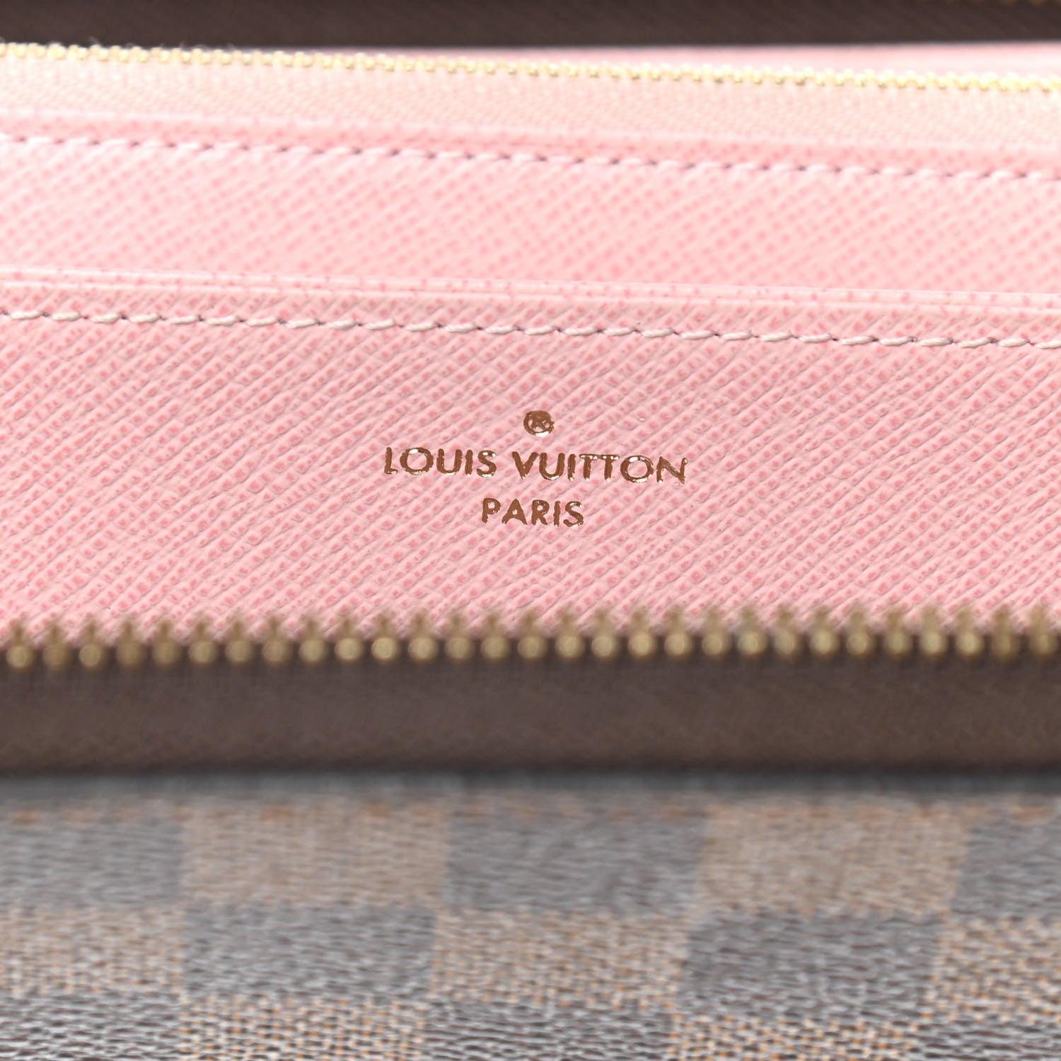 Louis Vuitton Damier Ebene Zippy Wallet Rose Ballerine 6 of 15