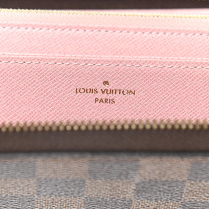 Louis Vuitton Damier Ebene Zippy Wallet Rose Ballerine 6 of 15