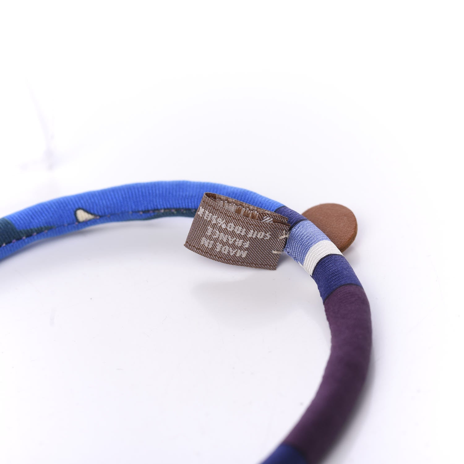Hermes Silk Collier En Soie Petit H Necklace 5 of 6