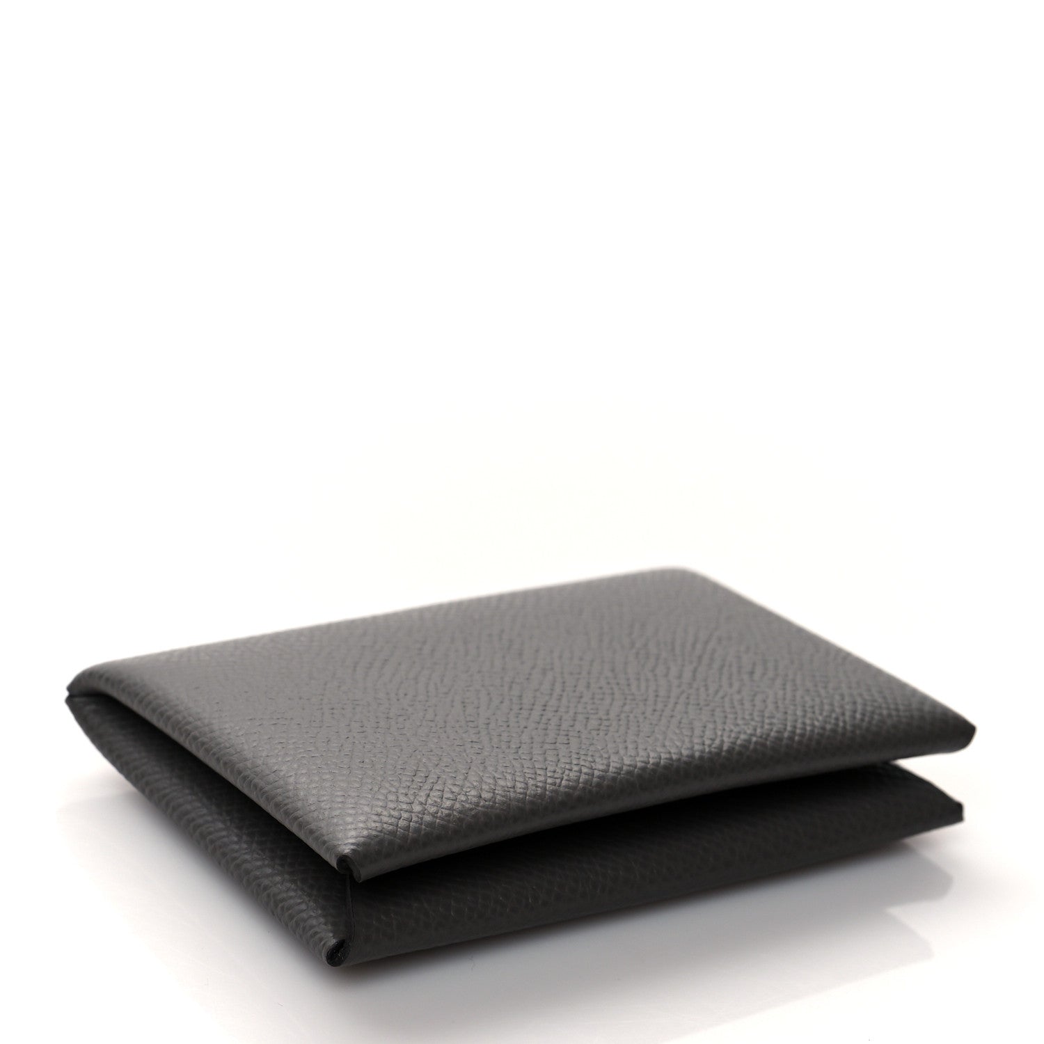 Hermes Epsom Calvi Card Case Gris Meyer 4 of 9