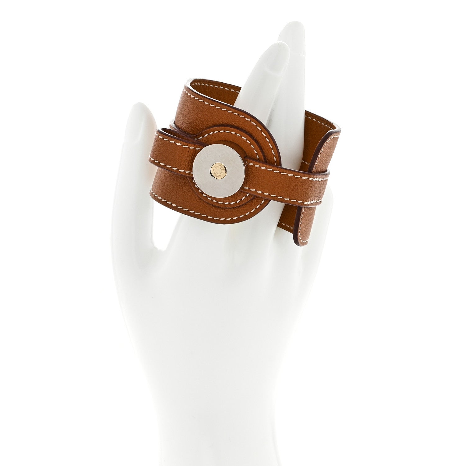 Hermes Swift Cavalerie Cuff Bracelet T2 Gold 2 of 5