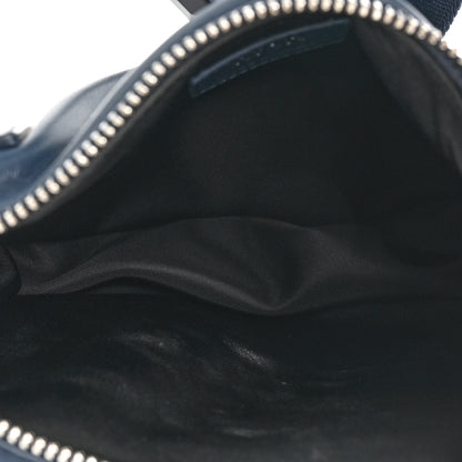 Christian Dior Galaxy Calfskin Oblique World Tour Saddle Belt Bag Navy Blue 5 of 9