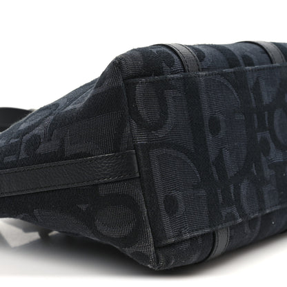 Christian Dior Maxi Oblique Jacquard Weekender 25 Black 8 of 9