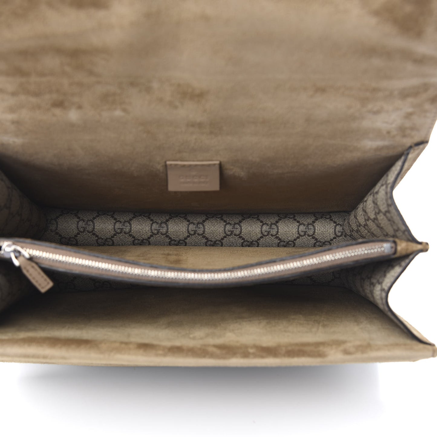 GG Supreme Monogram Medium Dionysus Shoulder Bag Taupe