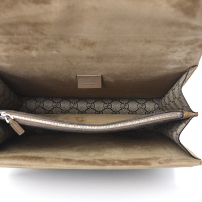 Gucci GG Supreme Monogram Medium Dionysus Shoulder Bag Taupe 5 of 10