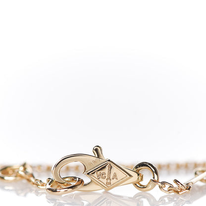Van Cleef & Arpels 18K Yellow Gold Mother of Pearl Sweet Alhambra Bracelet 4 of 7