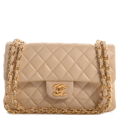 Chanel Lambskin Quilted Small Double Flap Beige 1 of 9