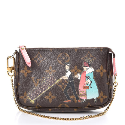 Louis Vuitton Monogram Illustre Mini Pochette Accessories Rose 1 of 8