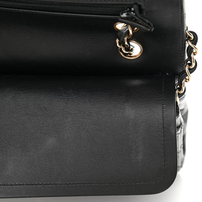 Chanel Patent Quilted Medium Double Flap Black 8 of 12