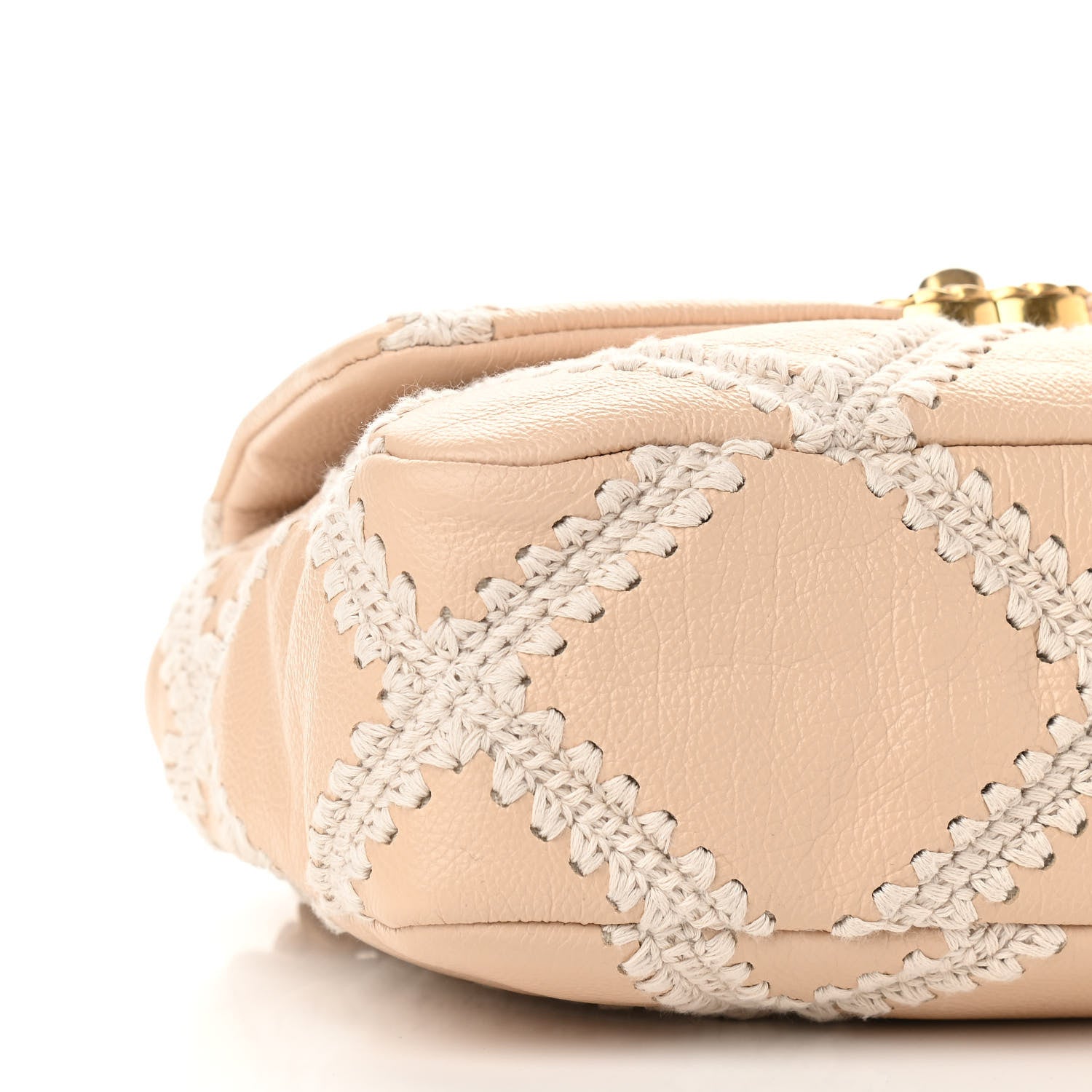 Chanel Calfskin Crochet Medium Chanel 19 Flap Beige 9 of 11