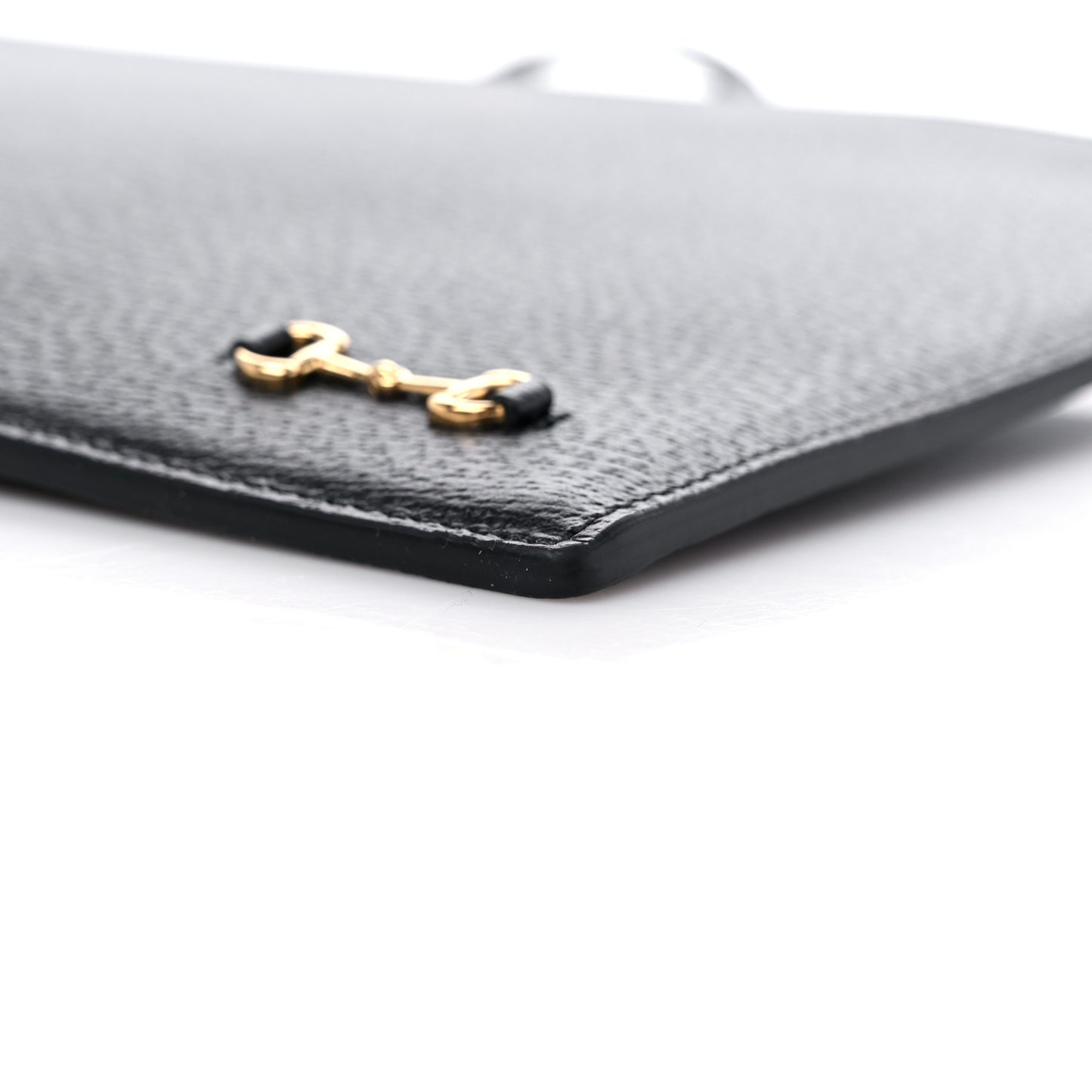 Calfskin Horsebit 1955 Wristlet Pouch Black
