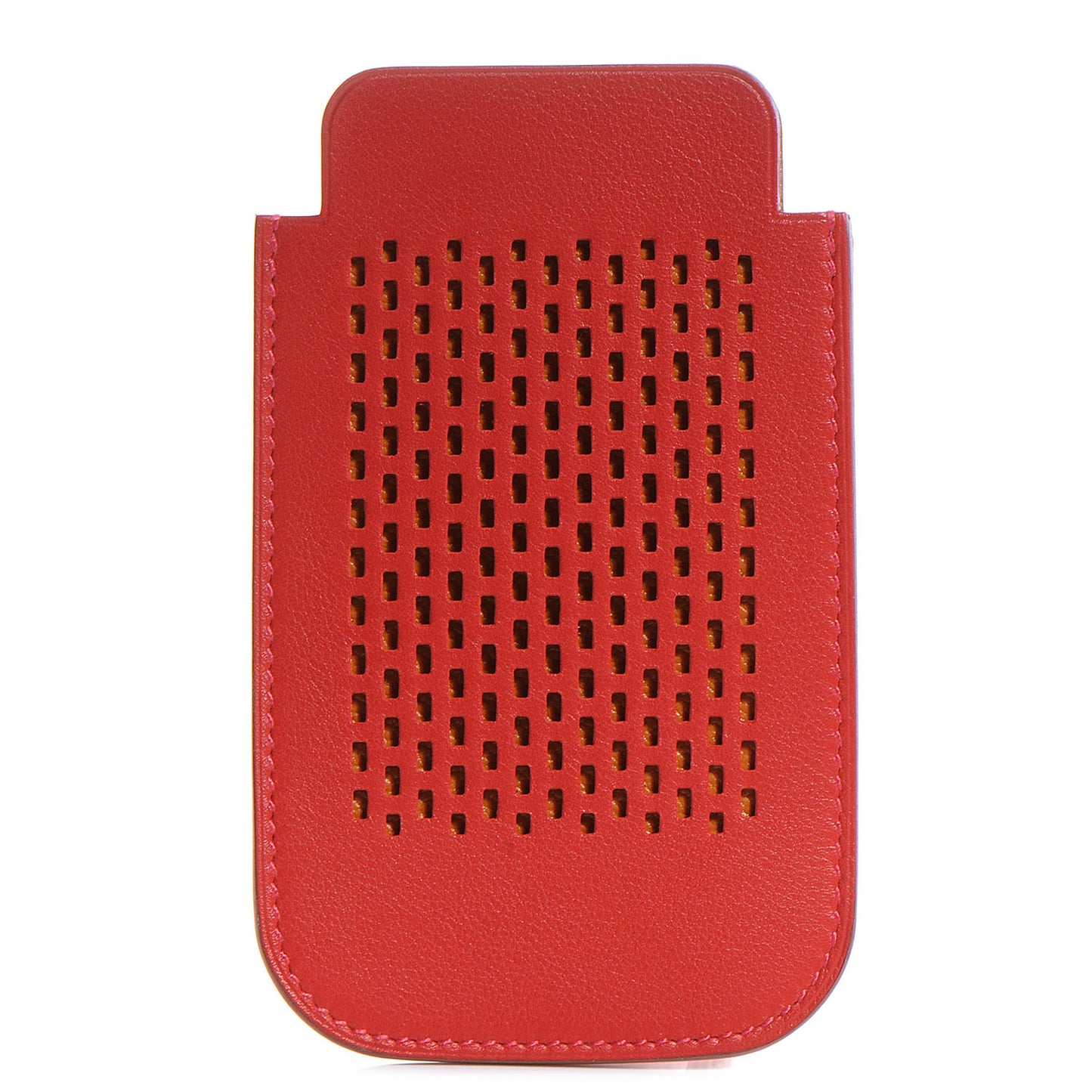 Swift Leather iPhone 4 4S Case Vermillion and Orange