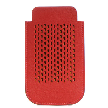 Hermes Swift Leather iPhone 4 4S Case Vermillion and Orange 1 of 6