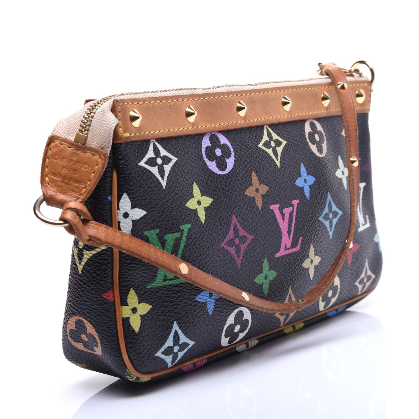 Monogram Multicolor Pochette Accessories Black