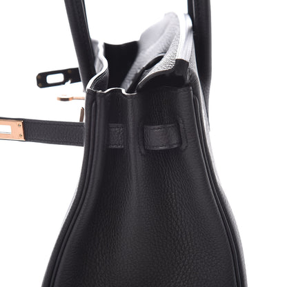 Hermes Togo Birkin 25 Black 12 of 37