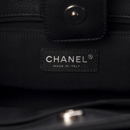 Chanel Calfskin Small Cerf Executive Shopper Tote Black 9 of 11