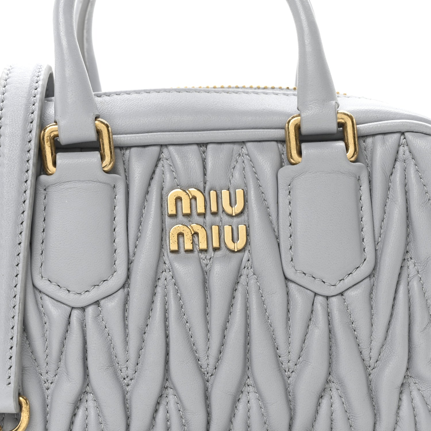 Miu Miu Nappa Matelasse Micro Arcadie Fiordaliso 7 of 9