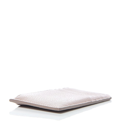 Saint Laurent Grained Calfskin 5 Fragments Zip Pouch Card Holder Pale Pink 4 of 6