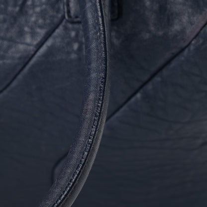 Saint Laurent Pebbled Lambskin Medium Easy Sac Navy 13 of 16