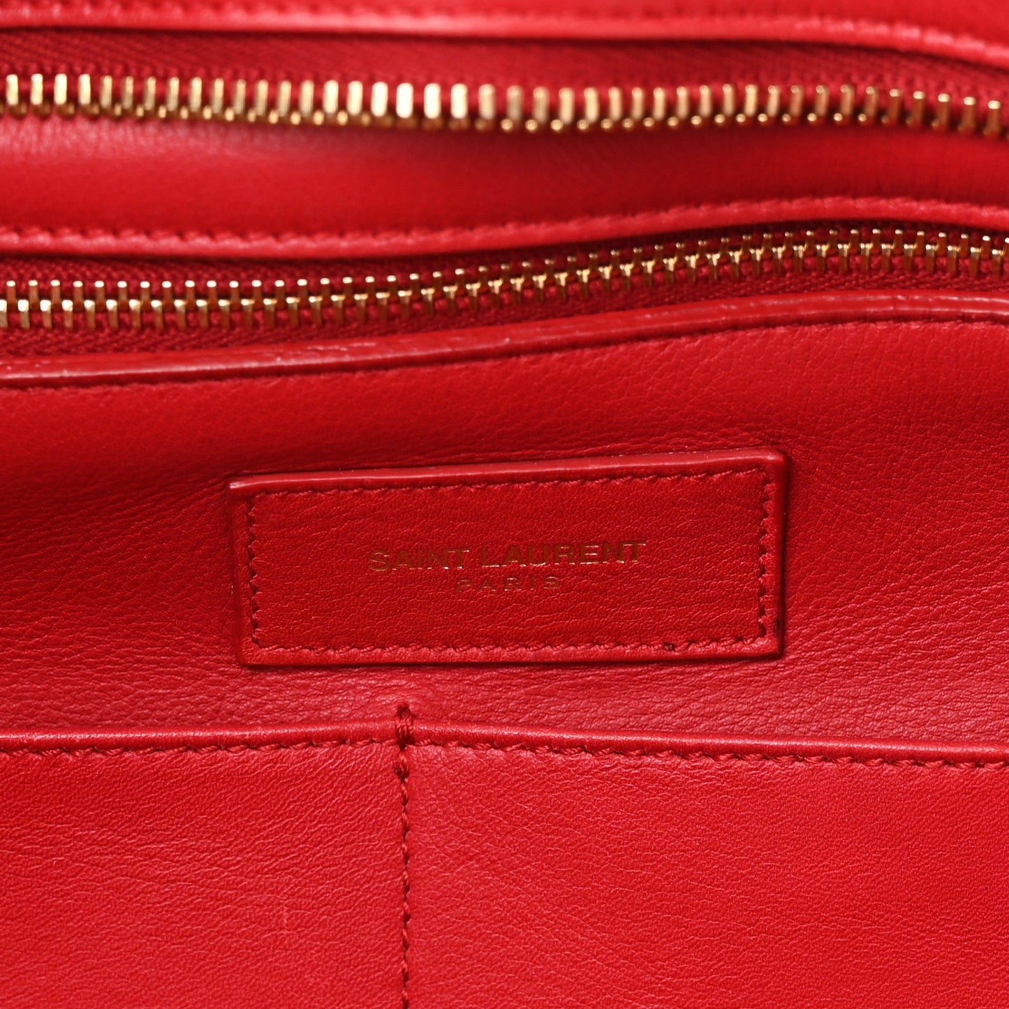 Calfskin Medium Classic Y Cabas Red