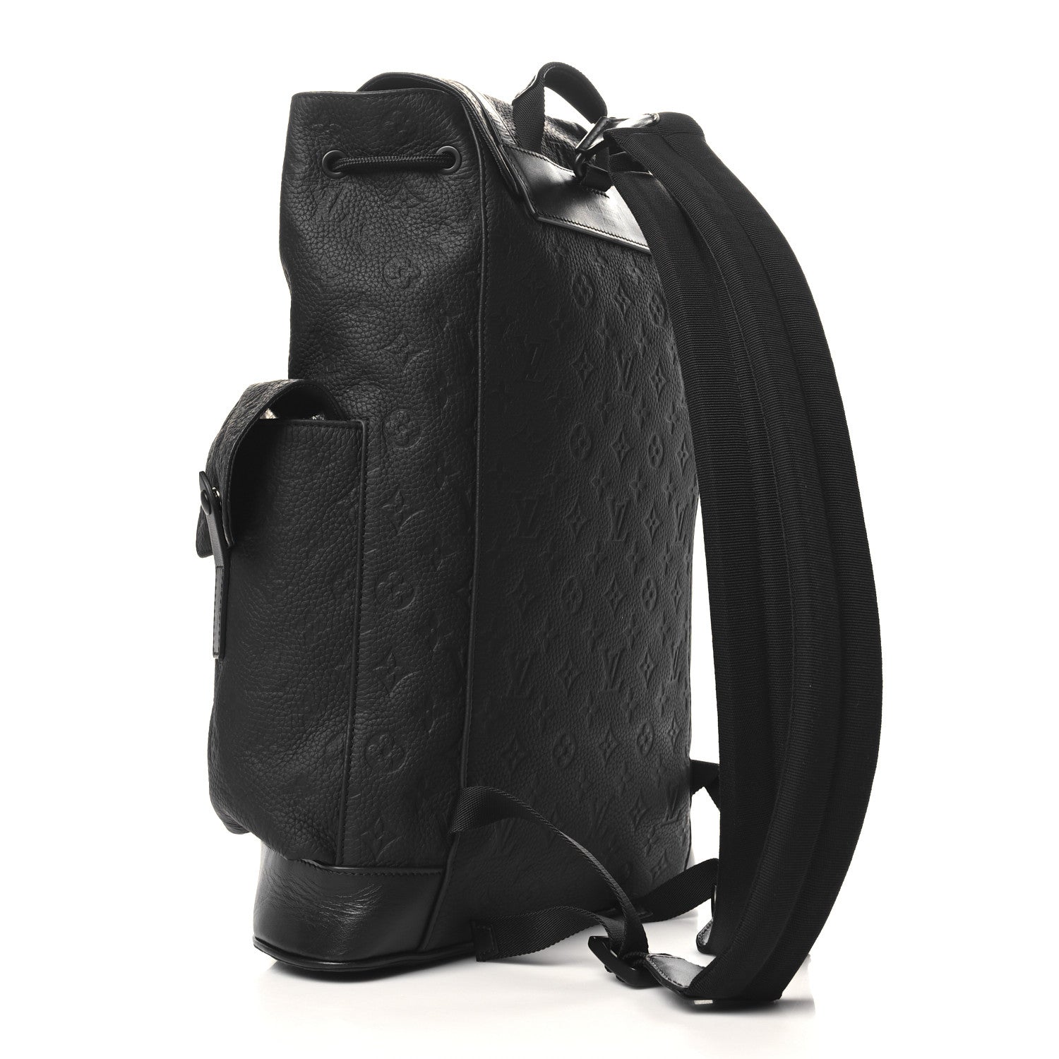 Louis Vuitton Taurillon Monogram Christopher MM Backpack Black 3 of 9