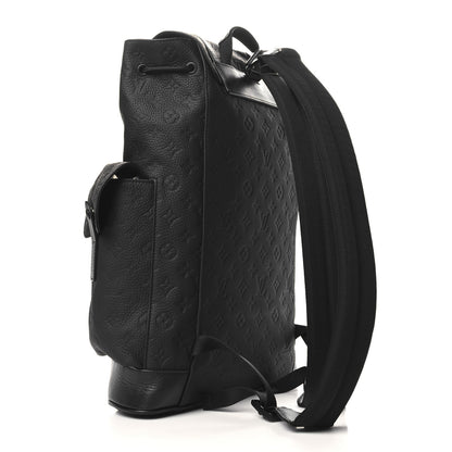 Louis Vuitton Taurillon Monogram Christopher MM Backpack Black 3 of 9