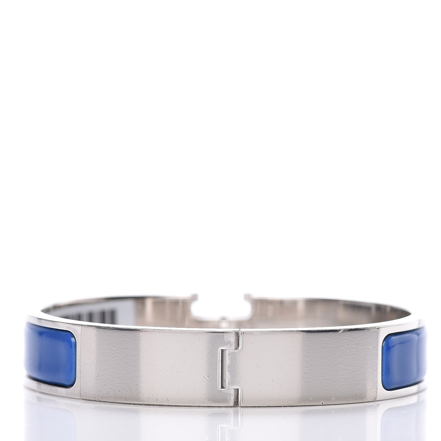 Enamel Narrow Clic Clac H Bracelet GM Bleu Cobalt
