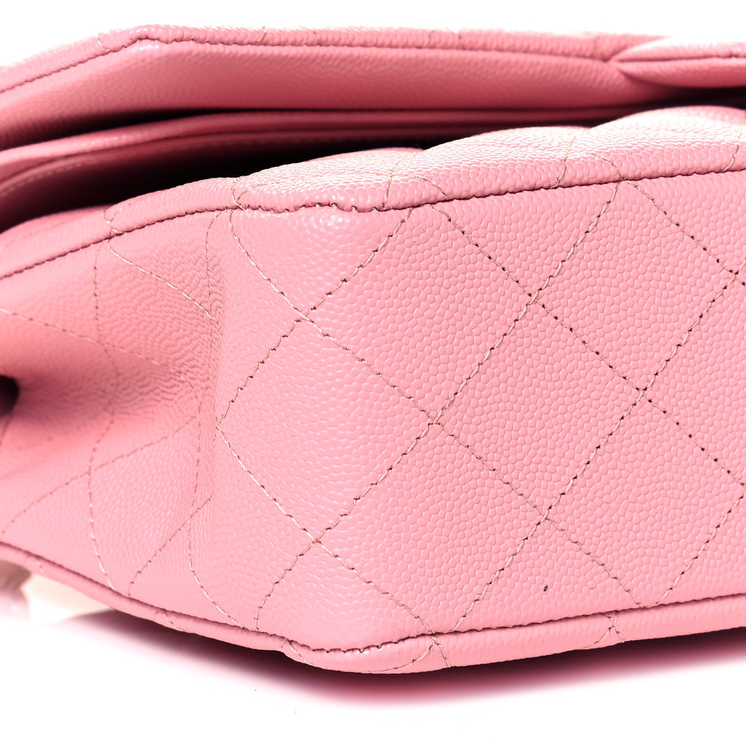 Chanel Caviar Quilted Medium Double Flap Pink 8 of 9