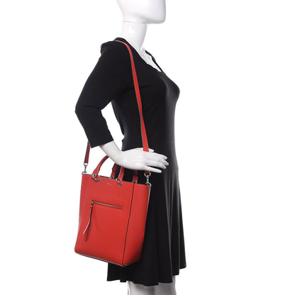 Mulberry Classic Grain Small Maple Tote Hibiscus Red 2 of 9