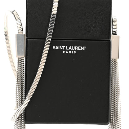 Saint Laurent Lambskin Smoking Box Crossbody Black 8 of 10