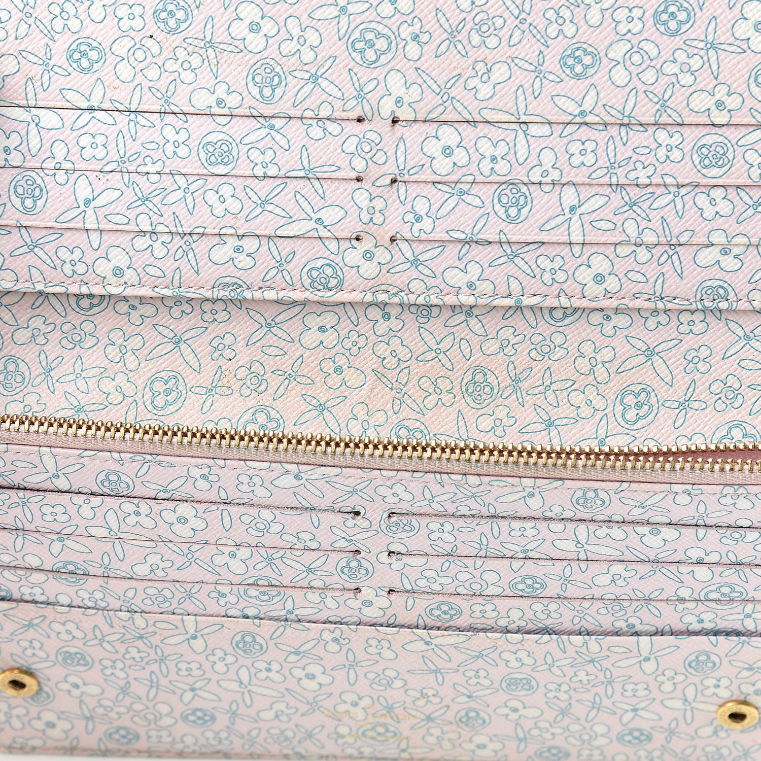 Louis Vuitton Monogram Fleuri Insolite Wallet Rose 8 of 13
