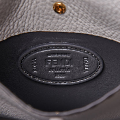 Fendi Cuoio Romano Selleria Bi-Color Medium Peekaboo X-Lite Moon Ghiaia 6 of 9