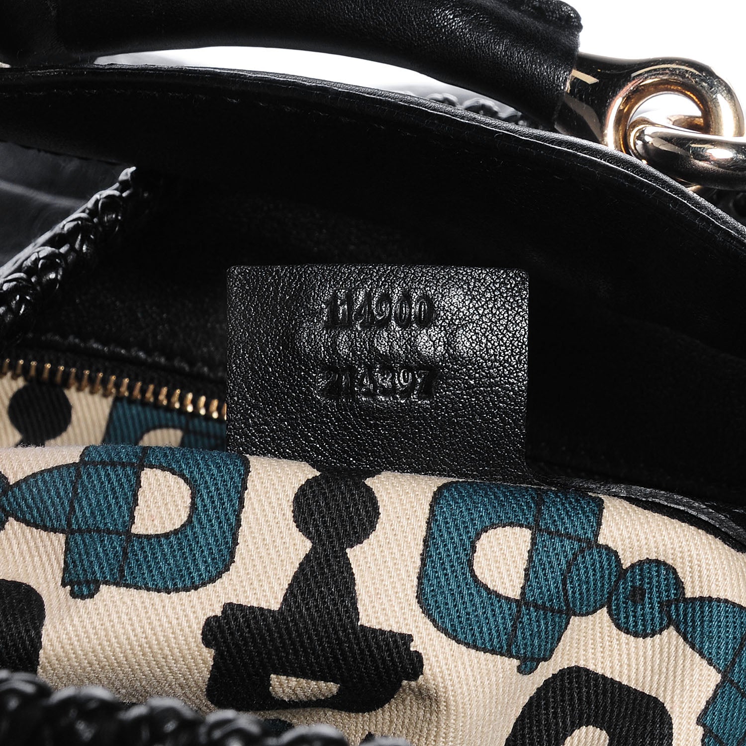 Gucci Guccissima Large Horsebit Chain Hobo Black 7 of 7