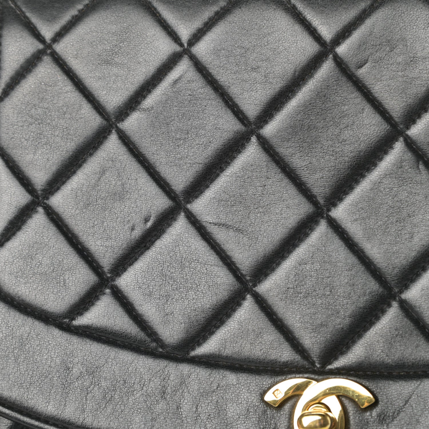 Chanel Lambskin Quilted Medium Single Flap Black 13 of 14