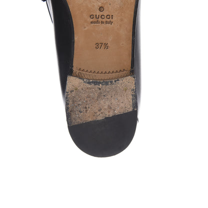 Gucci Calfskin Womens 1953 Horsebit Loafers 37.5 Black 9 of 12