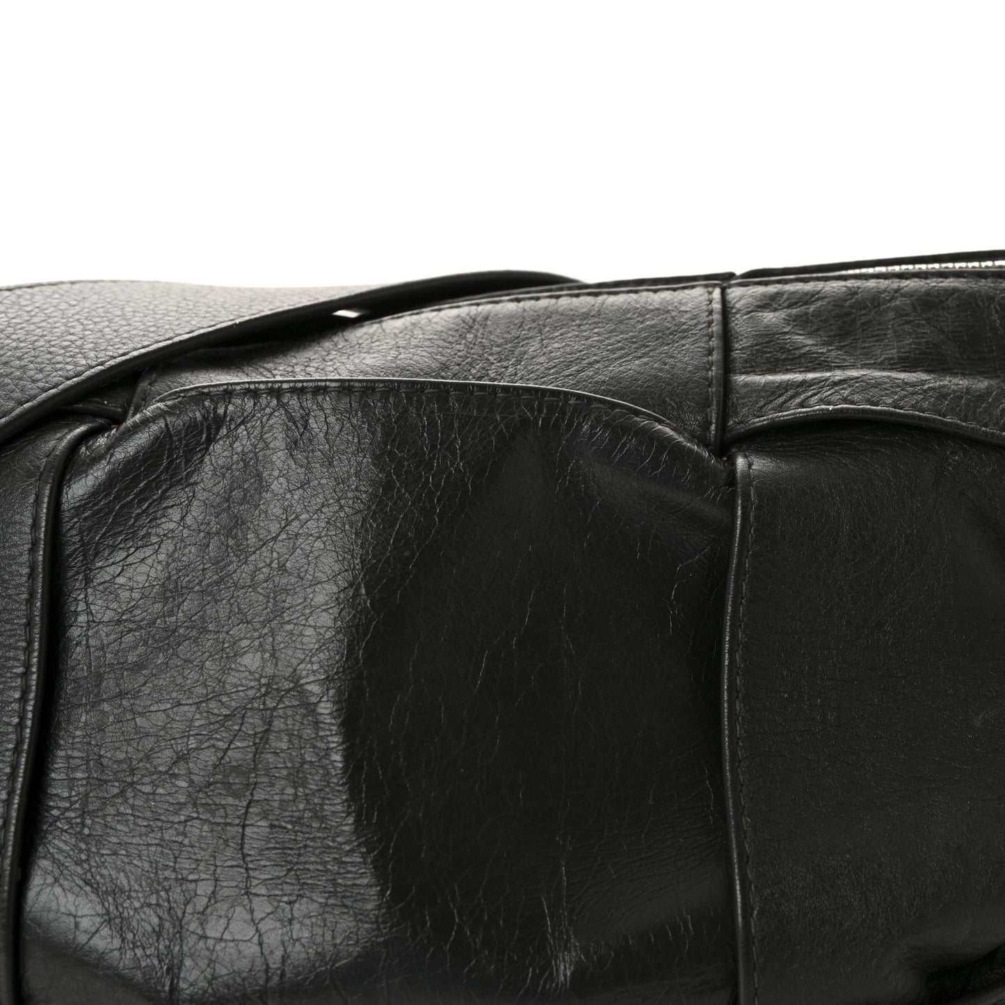 Paper Calfskin Maxi Intreccio Medium Arco Camera Bag Camping