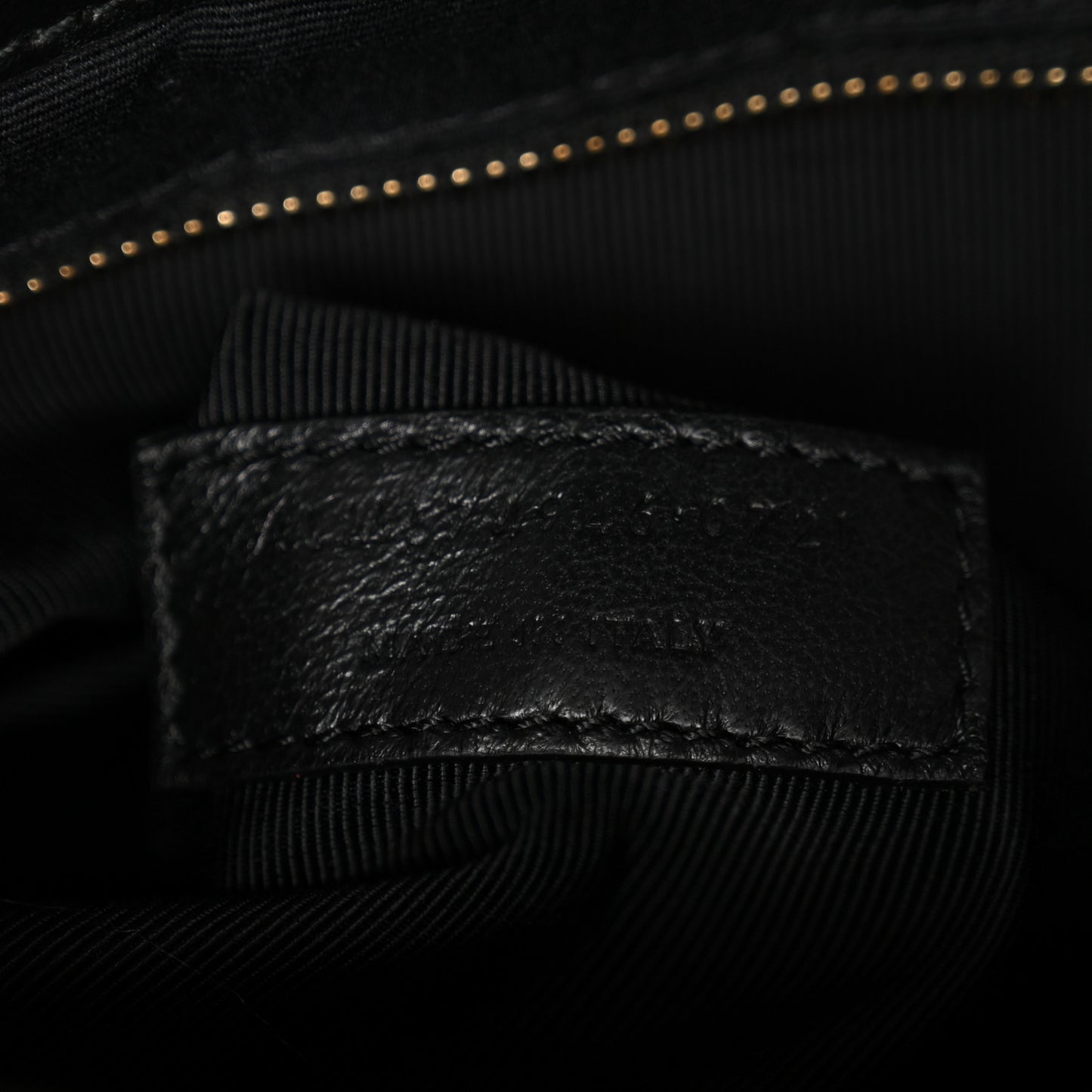 Calfskin Y Quilted Monogram Medium Loulou Chain Satchel Black
