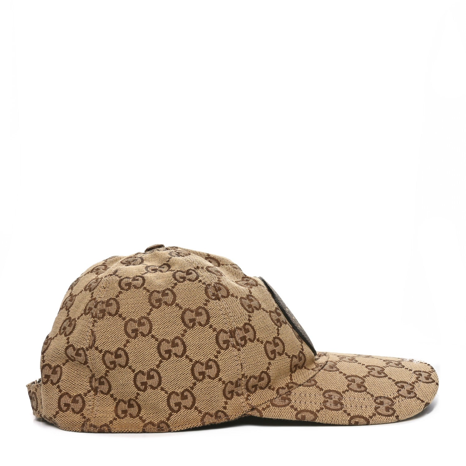 Gucci Monogram Textured Dollar Calfskin Zeno Baseball Hat M Beige 5 of 9
