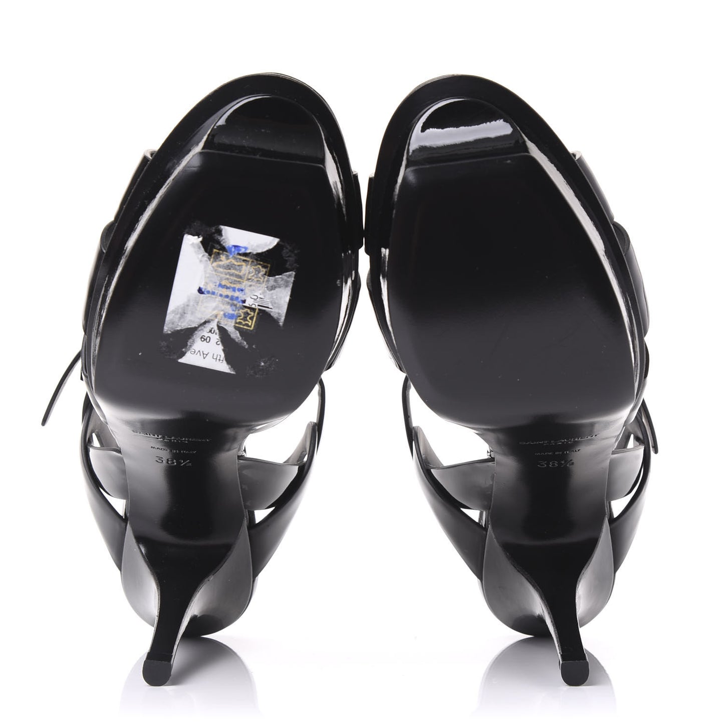 Patent Tribute 75 Platform Sandals 38.5 Black