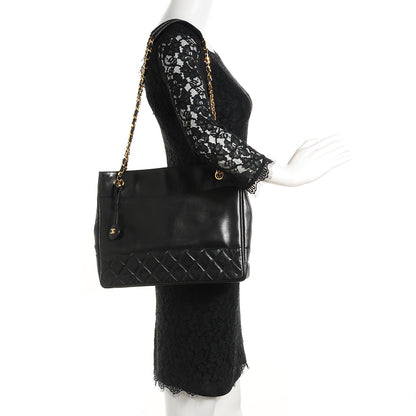 Chanel Lambskin Quilted Shoulder Bag Black 3 of 8