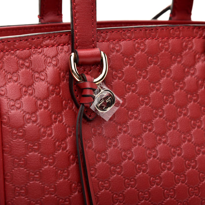 Gucci Microguccissima Small Bree Tote Red 11 of 11