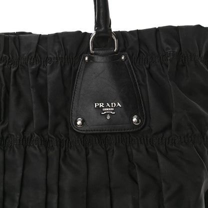 Prada Tessuto Nylon Gaufre Tote Black 6 of 10